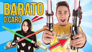 PONEMOS A PRUEBA LAS ESPADAS LÁSER DE STAR WARS | BARATO vs CARO