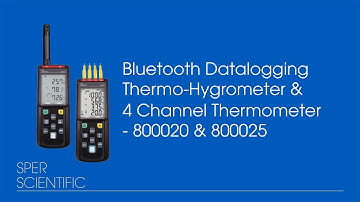 Bluetooth Datalogging Thermo-Hygrometer & 4 Channel Thermometer Video Demo
