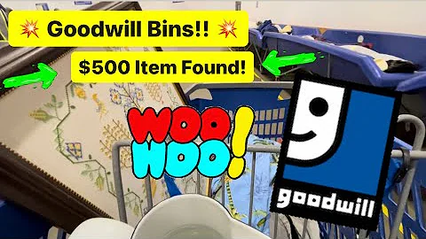 Let’s GO Thrift At Goodwill Bins!! Day #3 Thrifting For Resale! + One Item Worth $500!!!