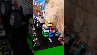 WOW... MONSTER TRUCK VS TAYO BUS #truck #bus #monstertruck #tayo #hit #toys #shorts