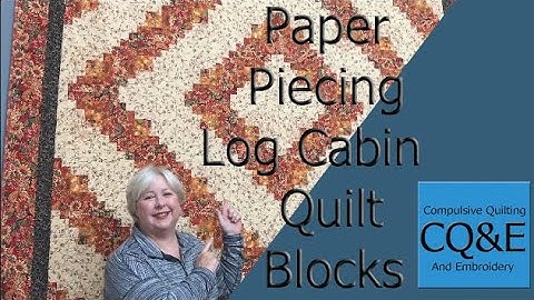 Paper Piecing Log Cabin Blocks