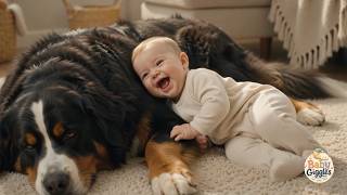 Funny Baby Moment With Puppy Funny Baby Playing With Dog Non Stop Laughing Baby Giggles