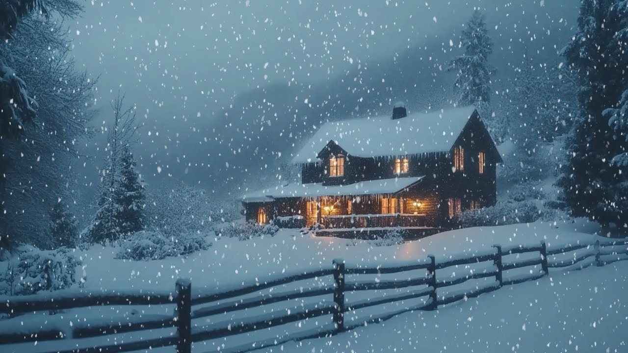 Snowstorm Tranquility | Gentle Blizzard Sounds for Sleep and Relaxation