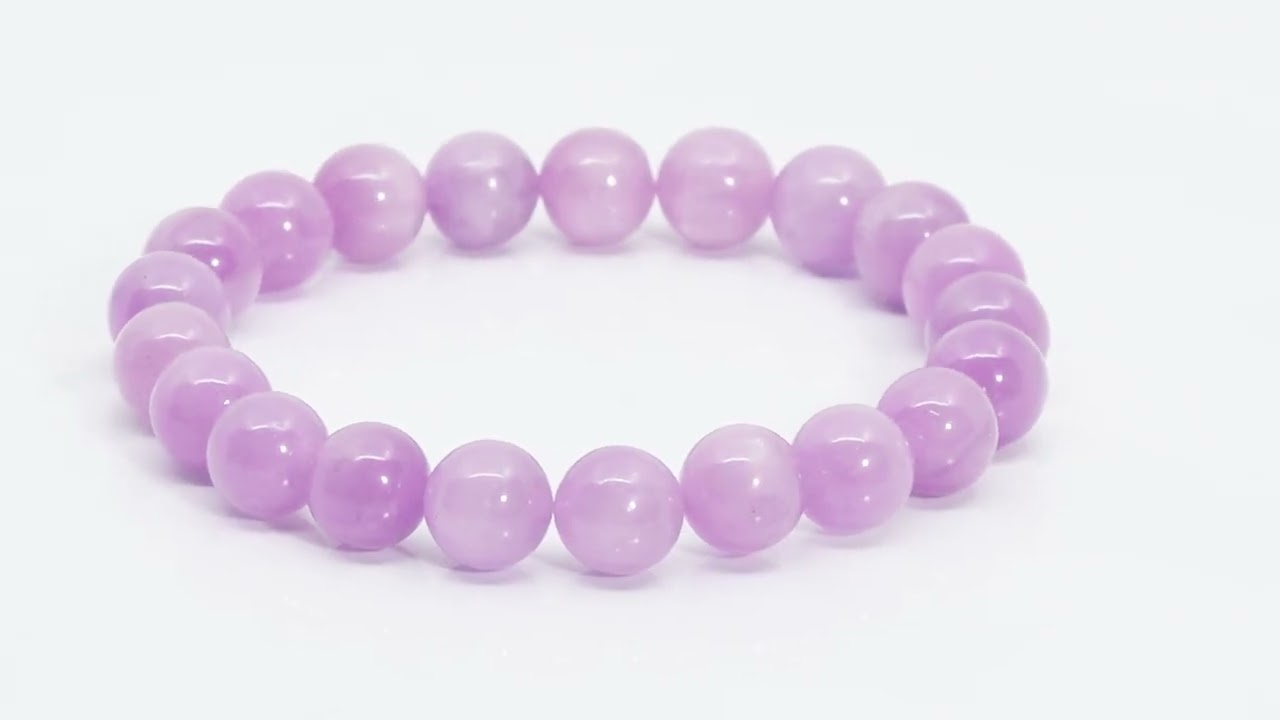 土日祝限定価格 天然クンツァイト ブレス 10mm珠 16cm スポデューメン