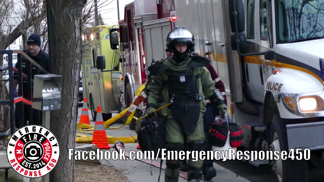 Longueuil: Escouade Bombe suite a la découverte d'un colis suspect 2017-03-06