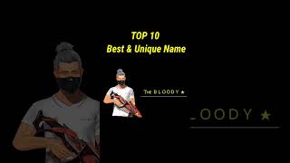 Top 10 Free Fire Unique Nick Name |Free Fire Unique Name | FF Name screenshot 4