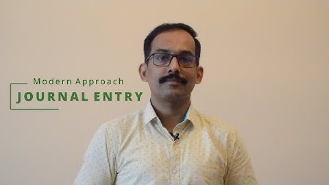 Journal Entry - Modern Approach By CA Francis Mervin Fernandez