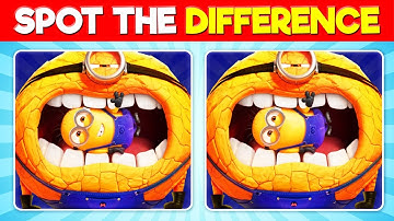 Spot the Differences Despicable Me 4 🍌 Minions Find the Odd One Out