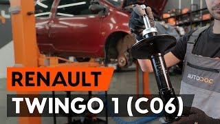 Como mudar Kit de acessórios, pastilhas de travão RENAULT TWINGO I (C06_) - vídeo grátis online