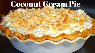 How to make a coconut cream pie | Pie crust recipe | Coconut pie