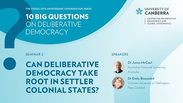 Can deliberative democracy take root in settler colonial states?