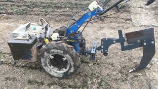 Electric BCS 730e first tests with subsoiler / ripper