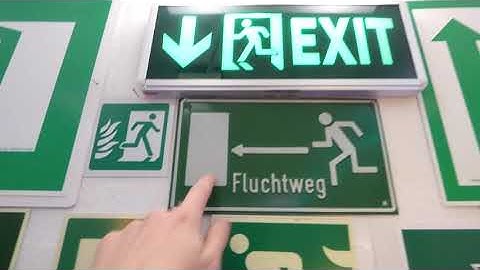 Update video about my fire exit sign collection - Trizocbs