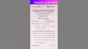 IGNOU BMTC 131 DEC 2024 EXAM QUESTION PAPER | Latest Question Paper DEC 2024  Analysis 📜 #IGNOU