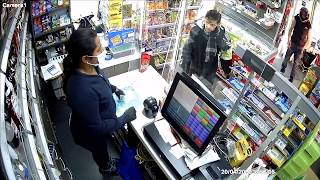 Corner Shop Fight Cctv Kingston Upon Thames