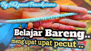 Belajar bareng meng'upat upat pecut #pecutjaranan  #jaranannusantara  @hqpecutponcokusumo