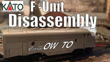 Kato F Unit - Dismantle, Clean and Re-Assembly - How To - N Scale - Iron Horse Route - D&RGW