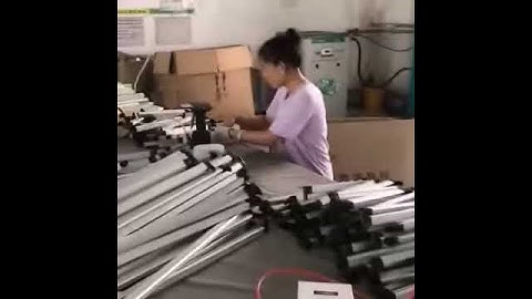 foldable aluminum promotion counter#video