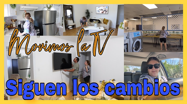 Cambios en la sala,ya movimos la TV Lleve a lavar las alfombras