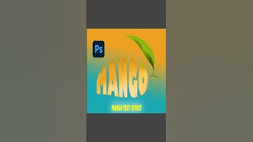 Mango text Effect in Photoshop Tutorial #shorts #viral