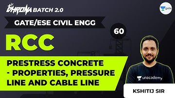 Prestress Concrete: Properties, Pressure Line, Cable Line | Lec 60 | RCC | GATE CE | Kshitij Sir