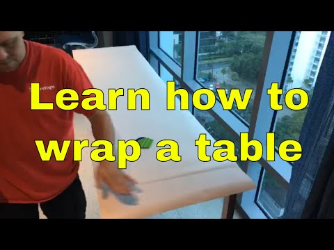 How to wrap a Table using Architectural Films