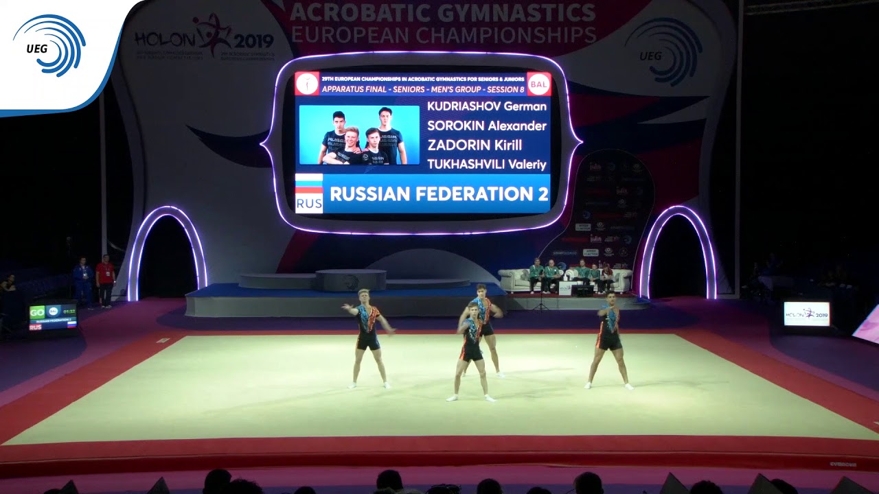 Men's group Russia - 2019 Acro European Champions, balance