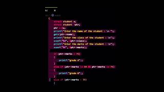 c basic program with structure pointer programming language status