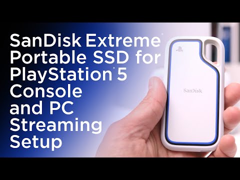 SanDisk Extreme® Portable SSD for PlayStation®5 Console and PC - Streaming Setup