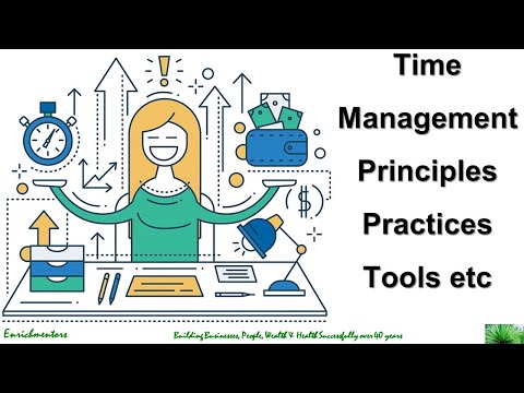 What are Time Management Principles, Practices, Tools, systems etc