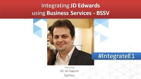 Webinar: Getting started with JD Edwards E1 Business Services (BSSV) Integration?