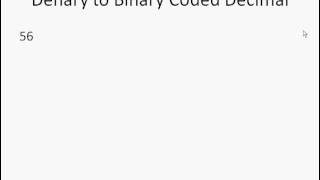 020   Data   Binary Coded Decimal