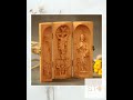 Handmade Wooden Catholic Altar: Jesus, Mary, Joseph Prayer Shrine