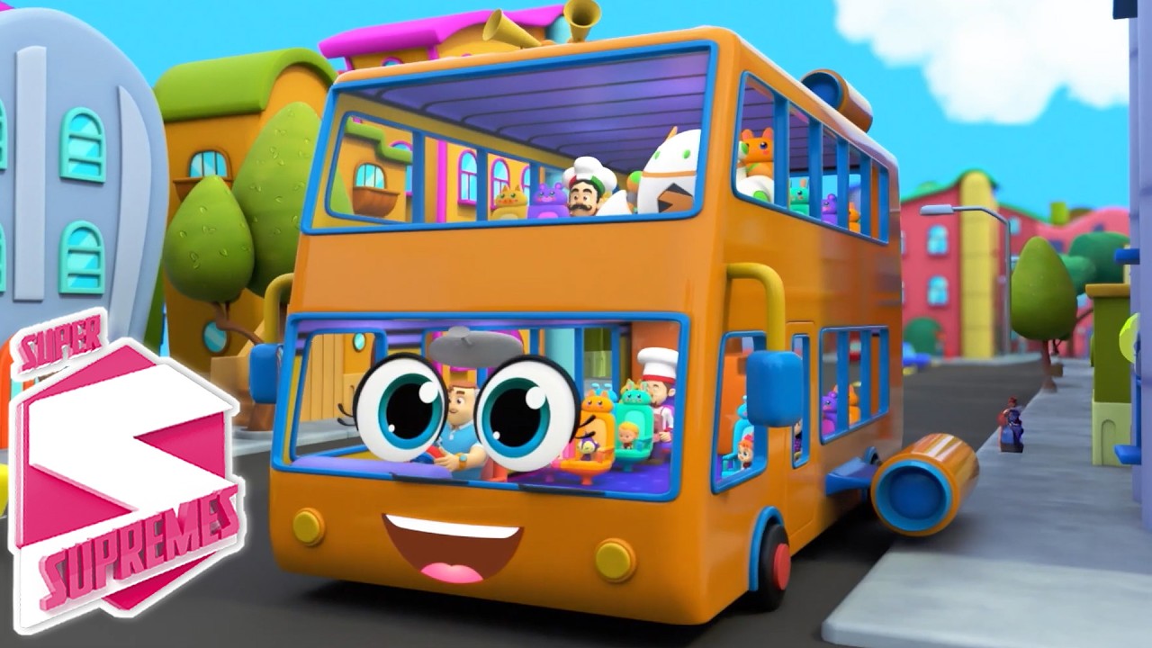 Super Supremes Les Roues de l’Autobus 🚌🎶 | Comptine pour Enfants en Français