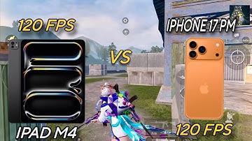 iPhone 17 Pro Max VS iPad Pro M4 (120 FPS) PUBG TDM Test || Which Device Perform Best In BGMI 