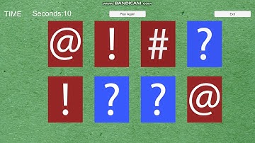 Simple Memory Game using Unity