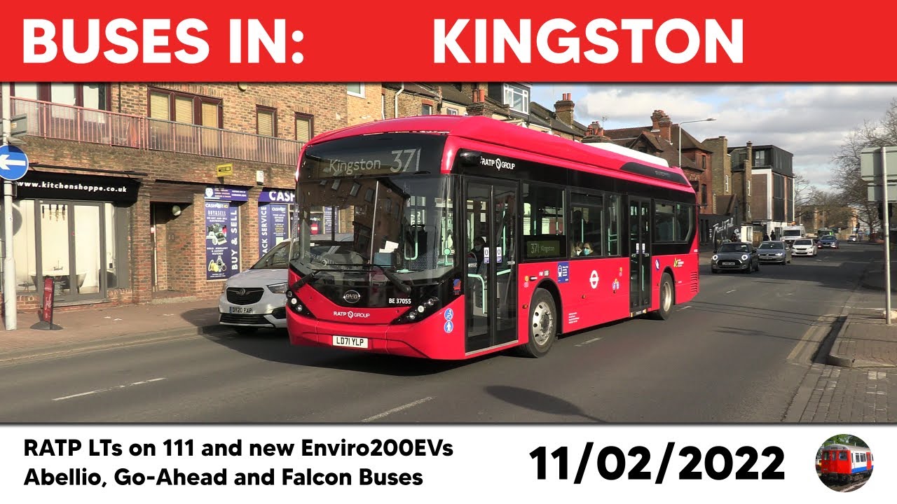 London buses in Kingston 11/02/2022