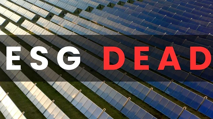 The ESG Bubble Has Burst