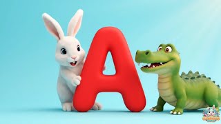 Learn Alphabet with Animals 🐒 A to Z Animal Names for Kids | Fun ABC Learning Video