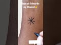 DIY How to make snow sign tattoo by pen| #viral #trending #short #shorts