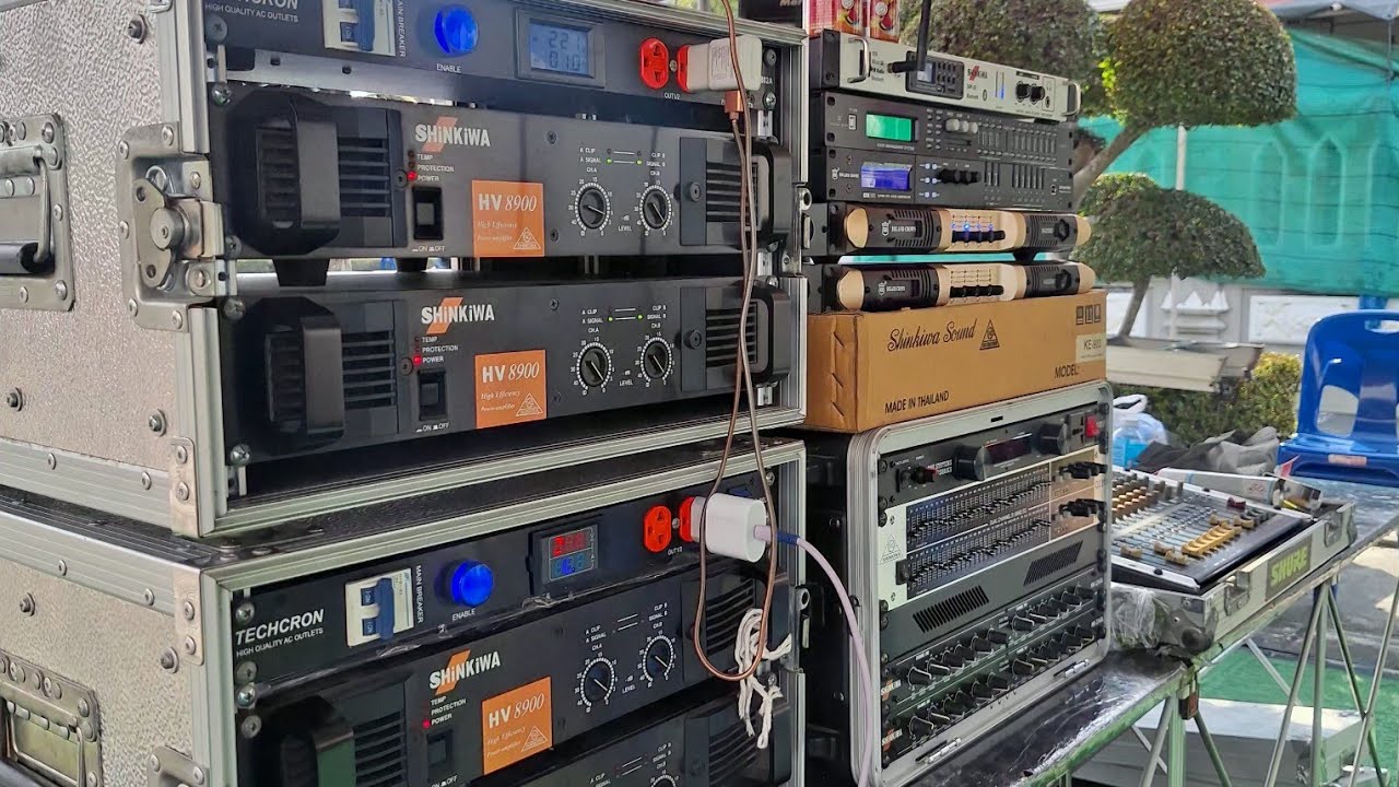 งานประจำปีวัดบางโฉลงใน ชมเครื่องเสียงหมู่ 6  #เครื่องเสียงกลางแจ้ง #sound #soundsystem ##speaker 