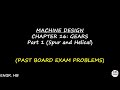 Gears Chapter 16: Spur & Helical Gear Problems 🛠️