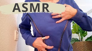ASMR PURE FABRIC SCRATCHING | COZY NAVY CUTOUT SWEATER | NO TALKING | DEEP SLEEP 😴💙 screenshot 2