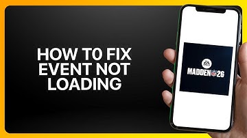 How To Fix Event Not Loading In Madden NFL 26 Mobile 2025! Tutorial