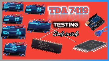 Car Audio System TDA 7419 Arduino || Subwoofer Frequency Control || 3 Band Tone Control