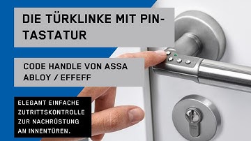 Türklinke mit PIN-Tastatur Code Handle von ASSA ABLOY - montiert & vom Profi ausführlich vorgestellt