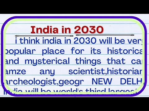 india 2030 essay in english
