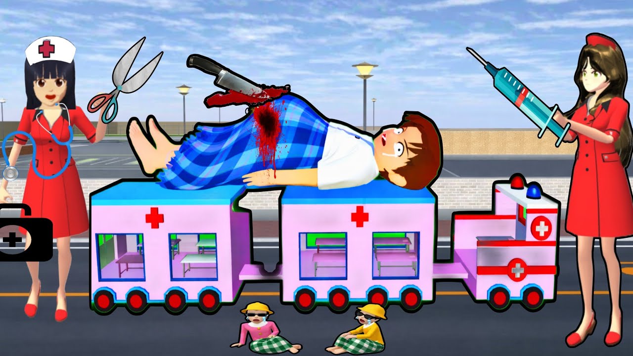 YUTA IKUT SUNAT MASAL ATAM ATOM TAKUT DISUNTIK KABUR NAIK TRUCK AMBULANCE 