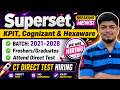 KPIT Superset 2025/2026 Hiring | Hexaware &amp; Cognizant Hiring | Off Campus 2021-2028 | CT Direct Test