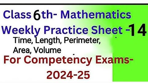 CEP practice sheet14 class 6th mathematicd